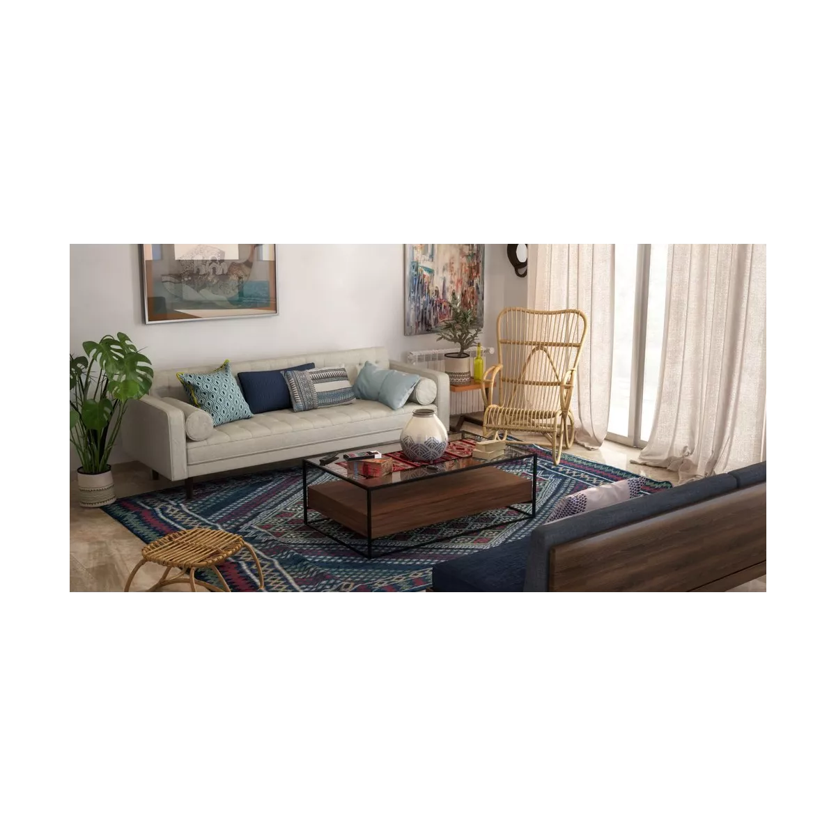 Fauteuil Rotin Marlène Naturel