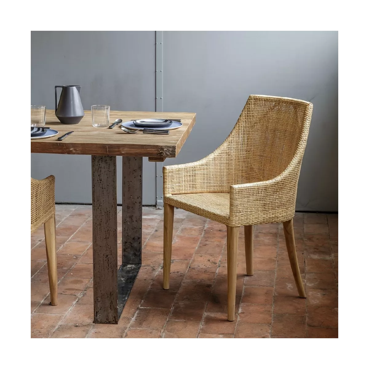 Fauteuil de repas Saigon en rotin