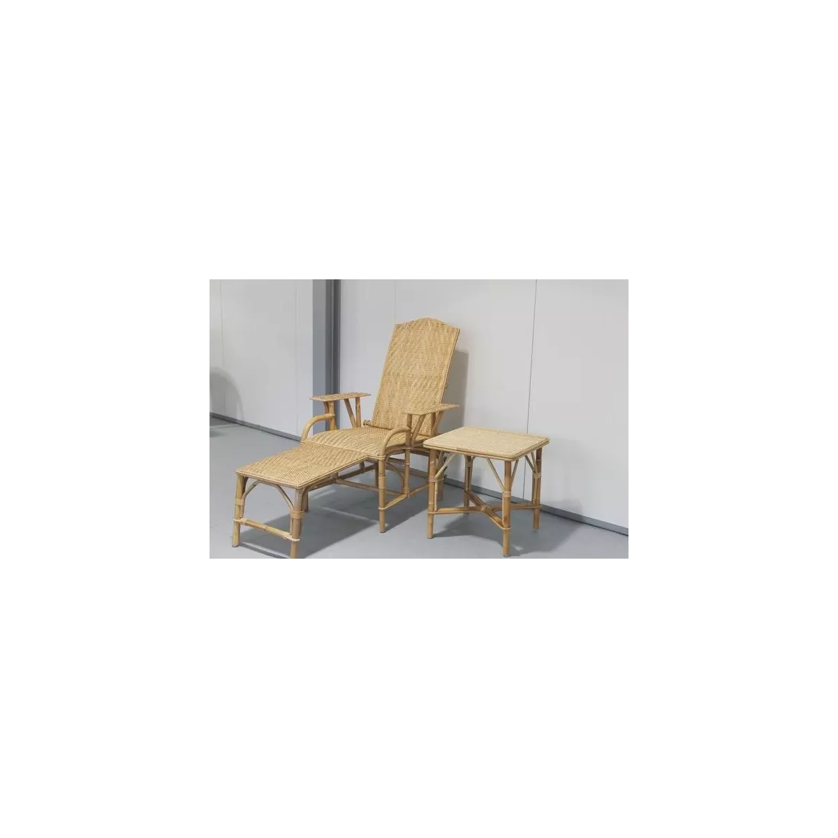 Table Basse Grand Mère Rotin Naturel 50x50