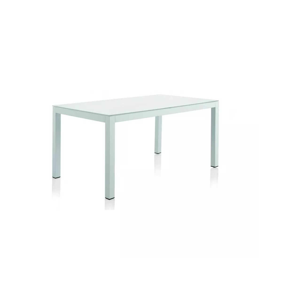 Table 180x100  Kurve Aluminium et Verre