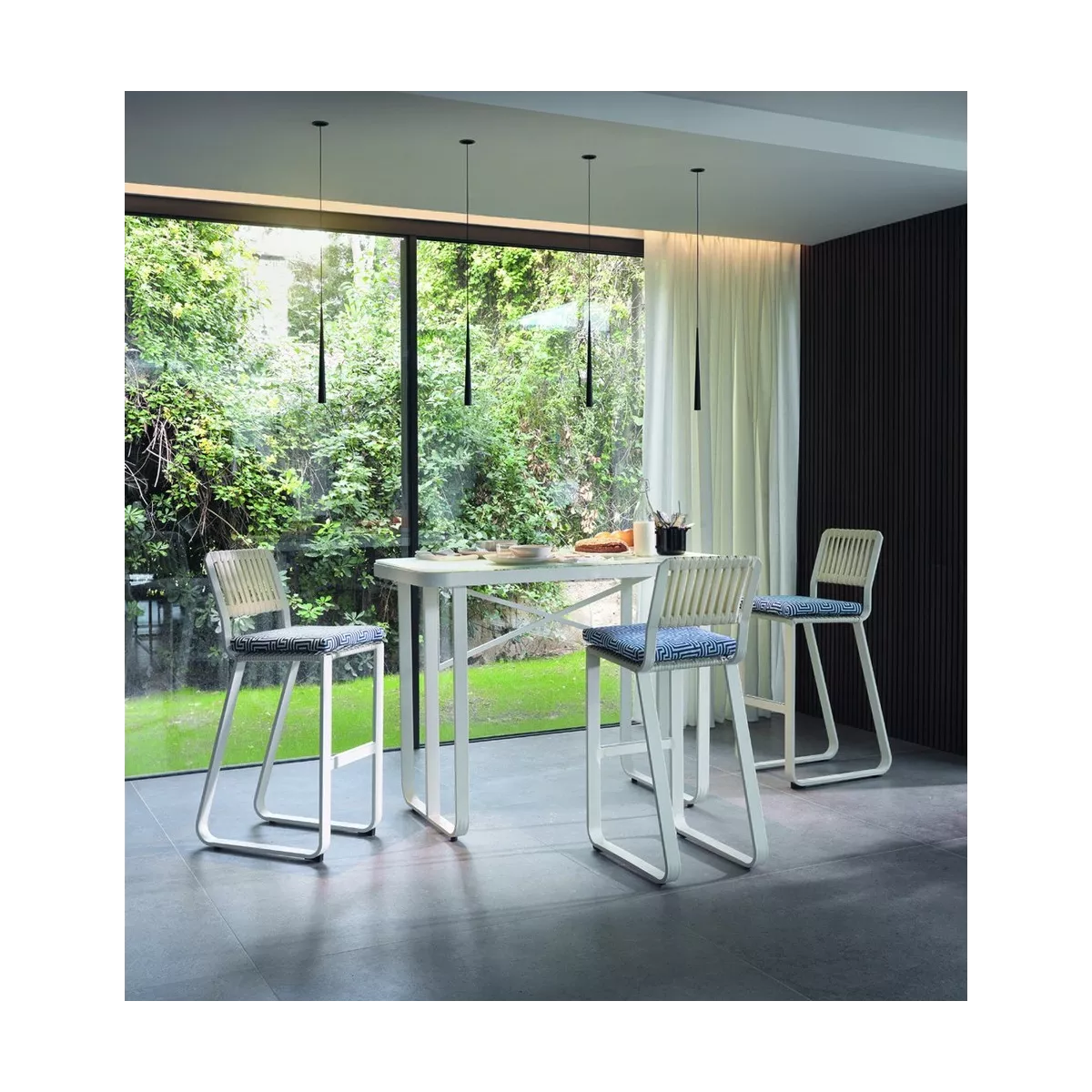 Mange Debout Cires 130x70 cm  en Aluminium Blanc et verre
