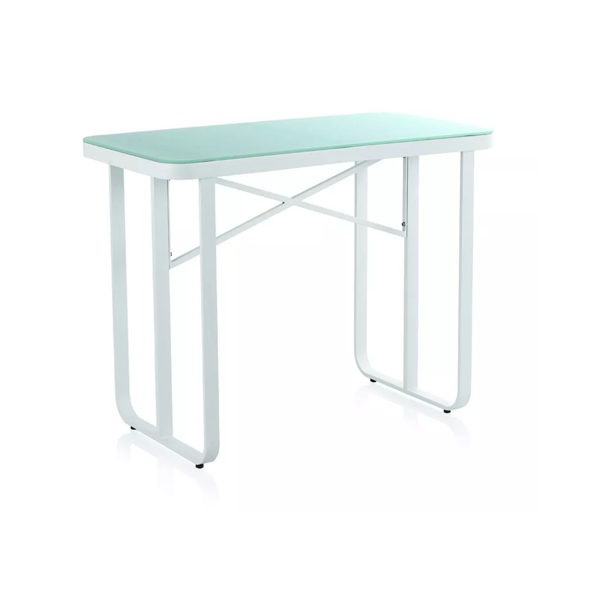 Mange Debout Cires 130x70 cm  en Aluminium Blanc et verre