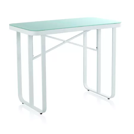 Mange Debout Cires 130x70 cm  en Aluminium Blanc et verre