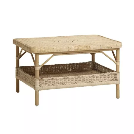 Table Basse Carrée Nantuket Rotin naturel