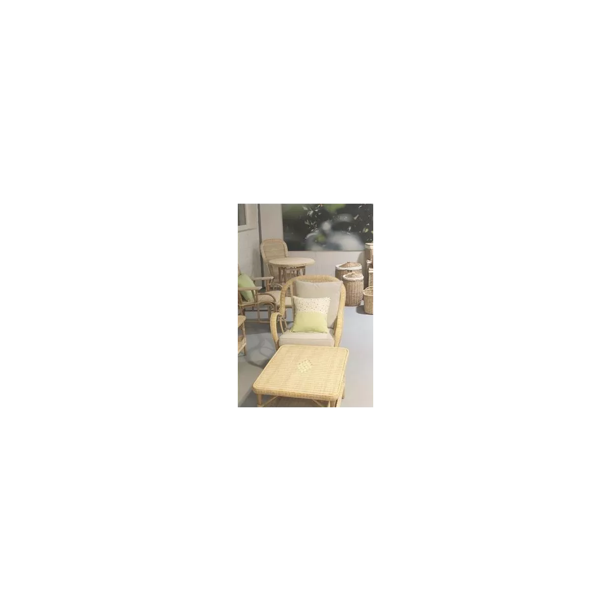 Table Basse Rectangualire Nantucket Rotin naturel