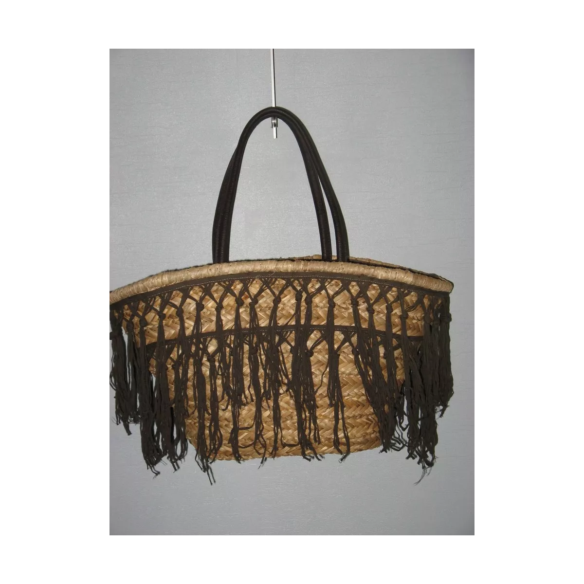 Sac avec Frange Chocolat