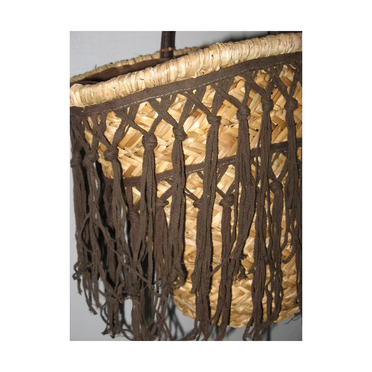 Sac avec Frange Chocolat