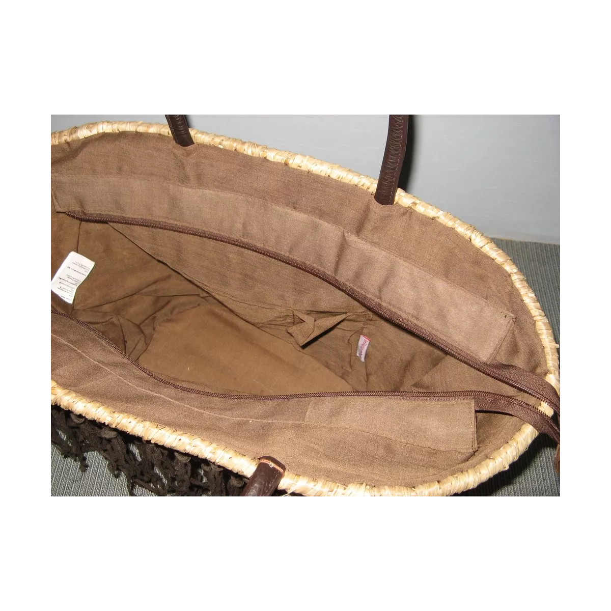 Sac avec Frange Chocolat