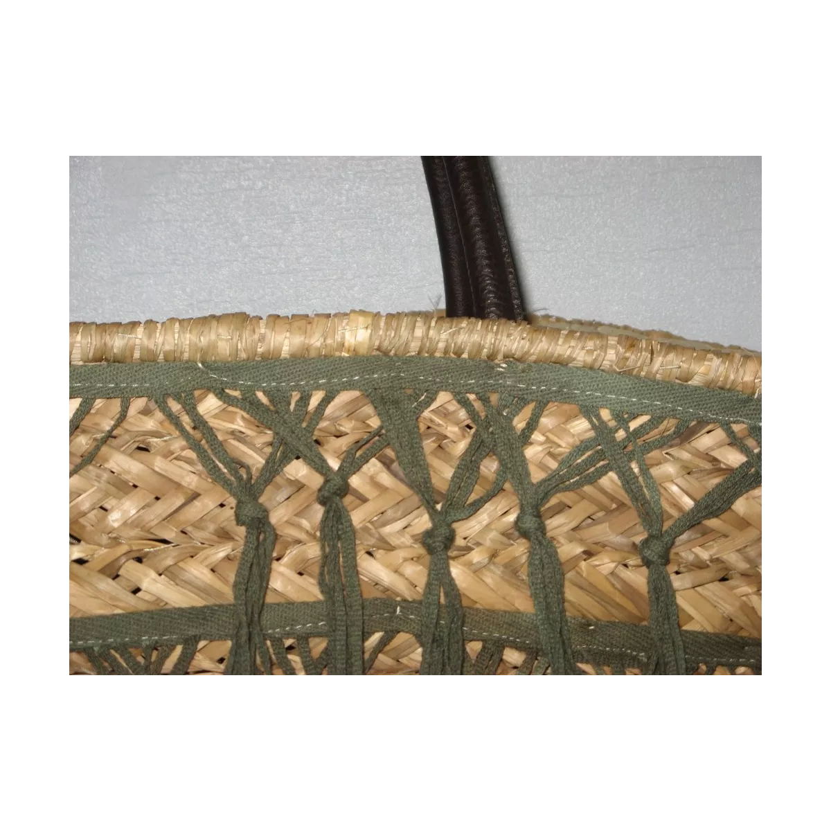 Sac avec Frange Kaki
