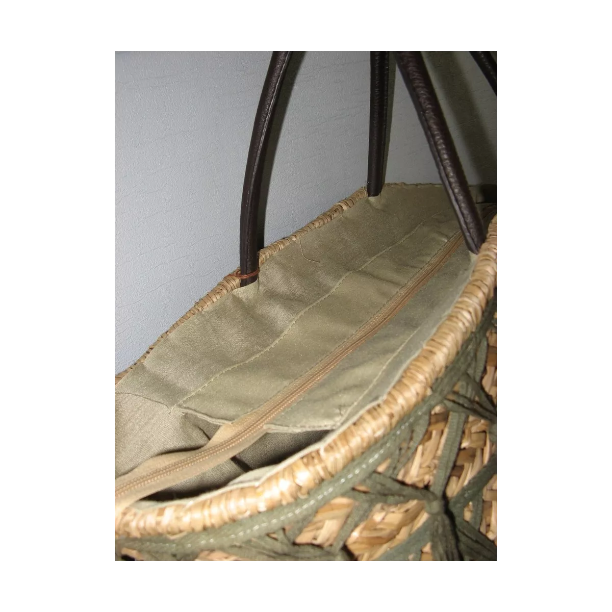 Sac avec Frange Kaki