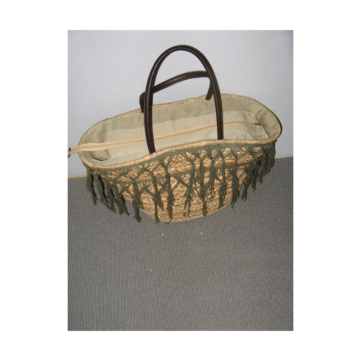 Sac avec Frange Kaki