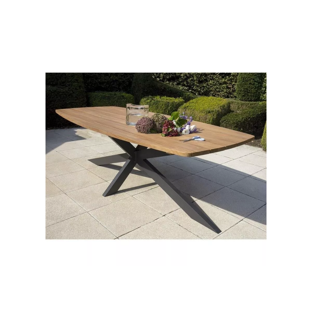 Table de repas Teck Outdoor Aras 300x128cm