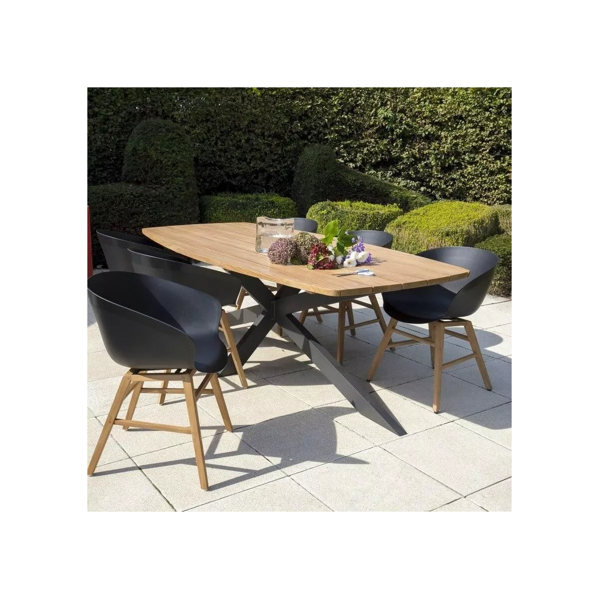 Table de repas Teck Outdoor Aras 300x128cm