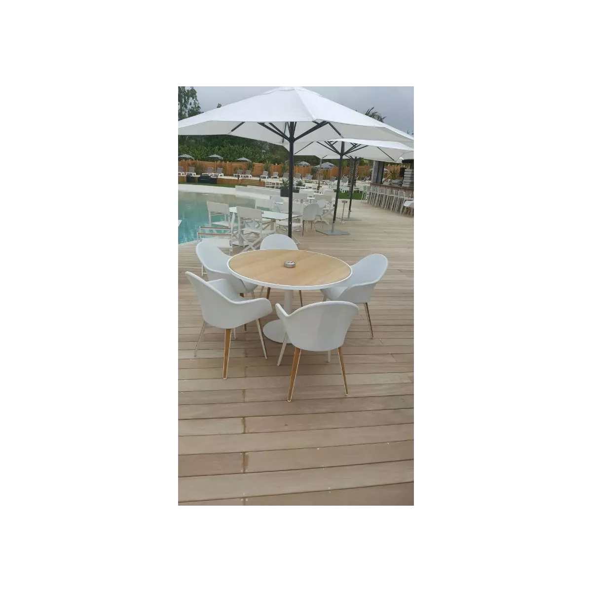 Fauteuil de Table Maxim Blanc