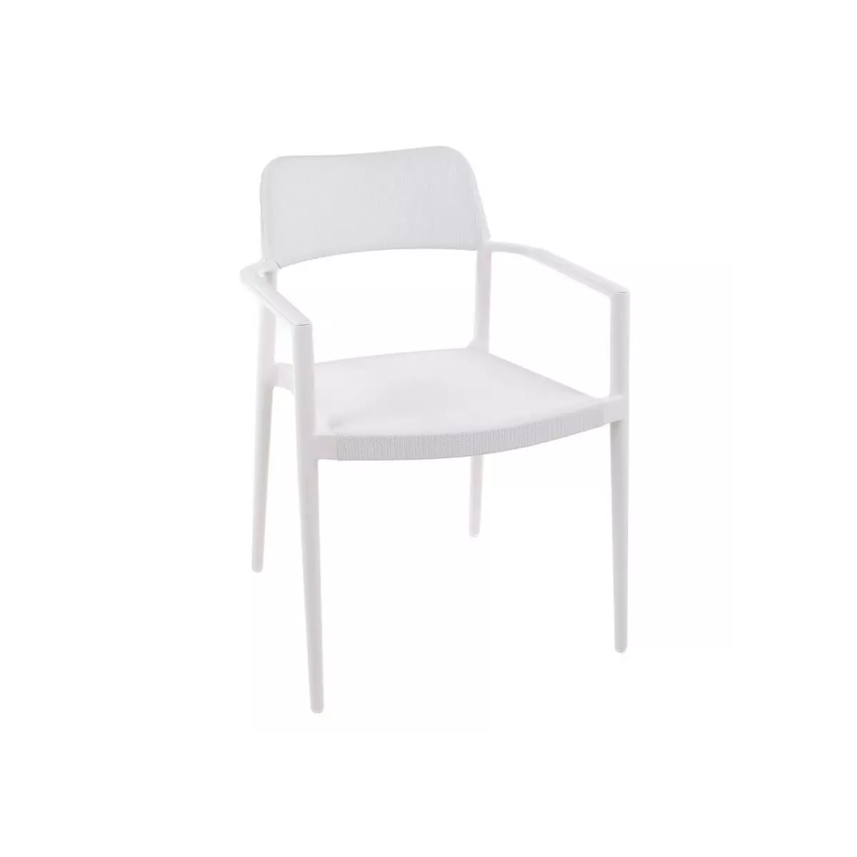 Fauteuil de repas Indy Spécial Extérieur Aluminium et Textilene blanc