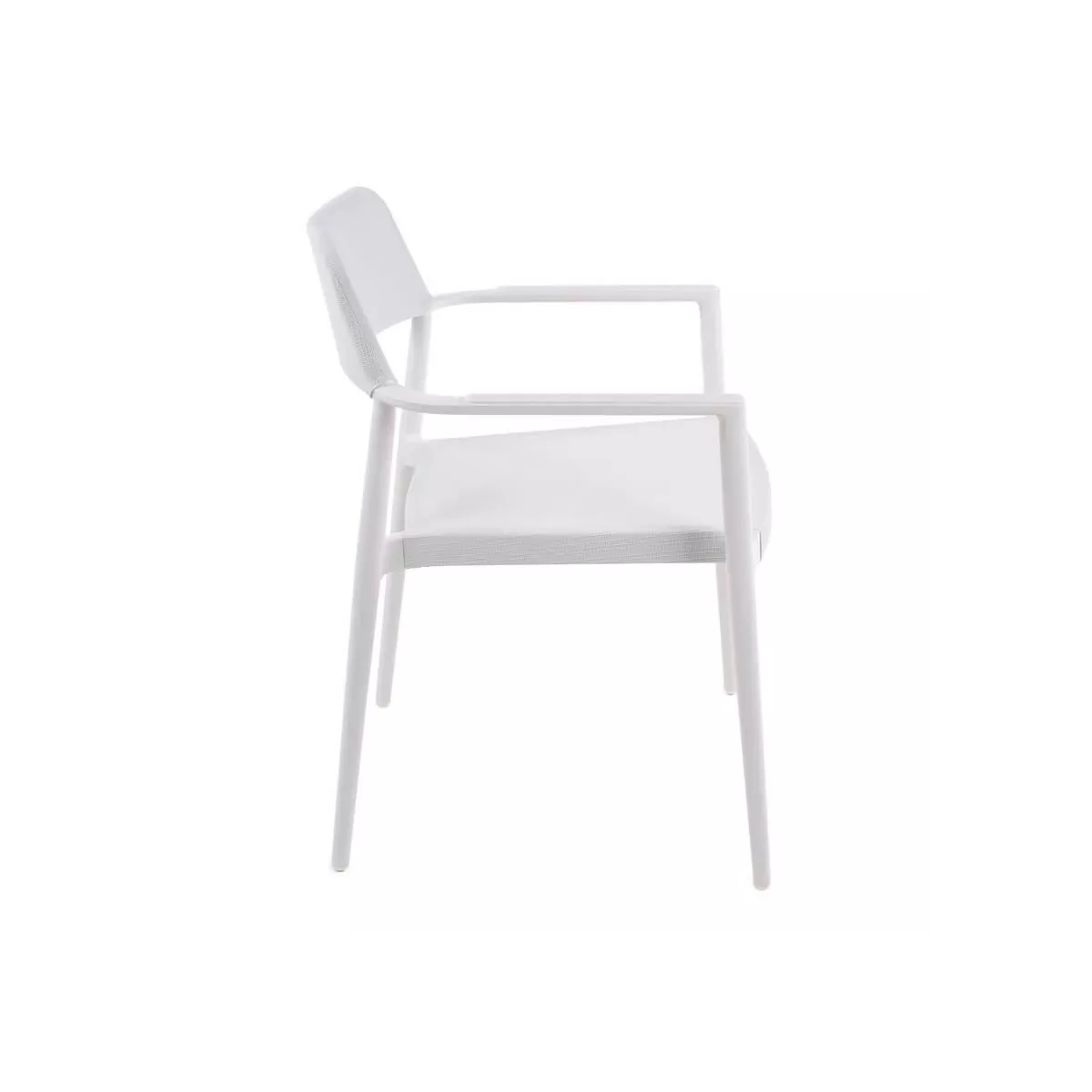Fauteuil de repas Indy Spécial Extérieur Aluminium et Textilene blanc