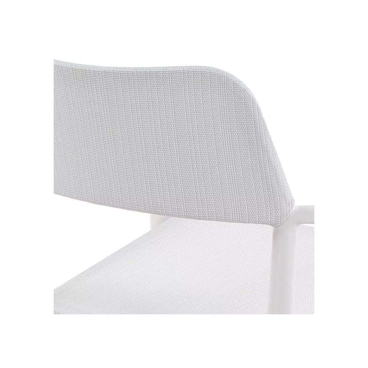 Fauteuil de repas Indy Spécial Extérieur Aluminium et Textilene blanc
