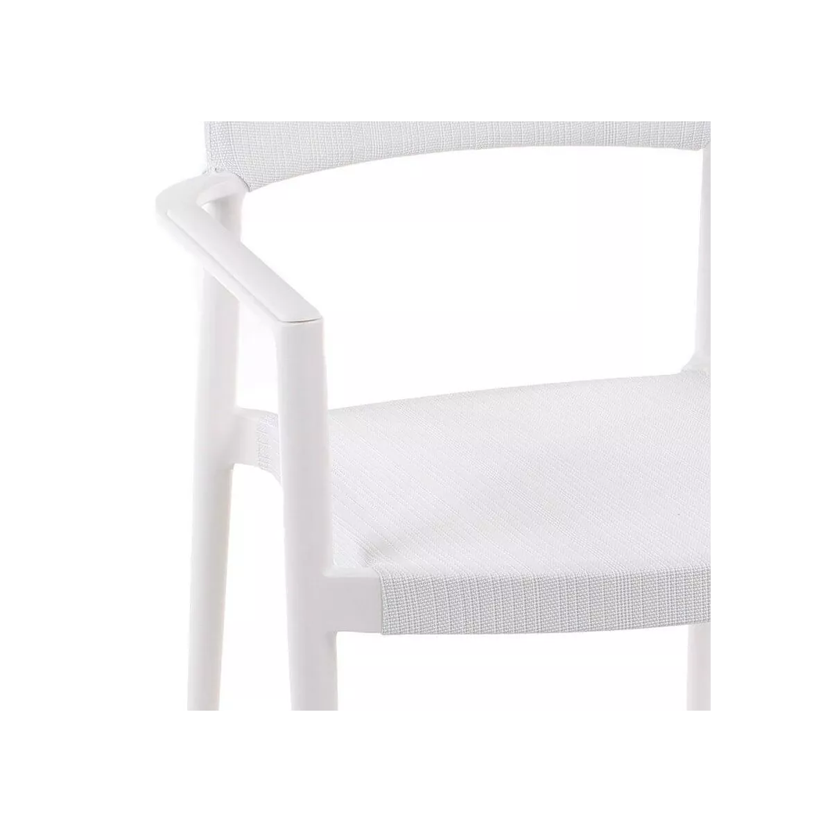 Fauteuil de repas Indy Spécial Extérieur Aluminium et Textilene blanc