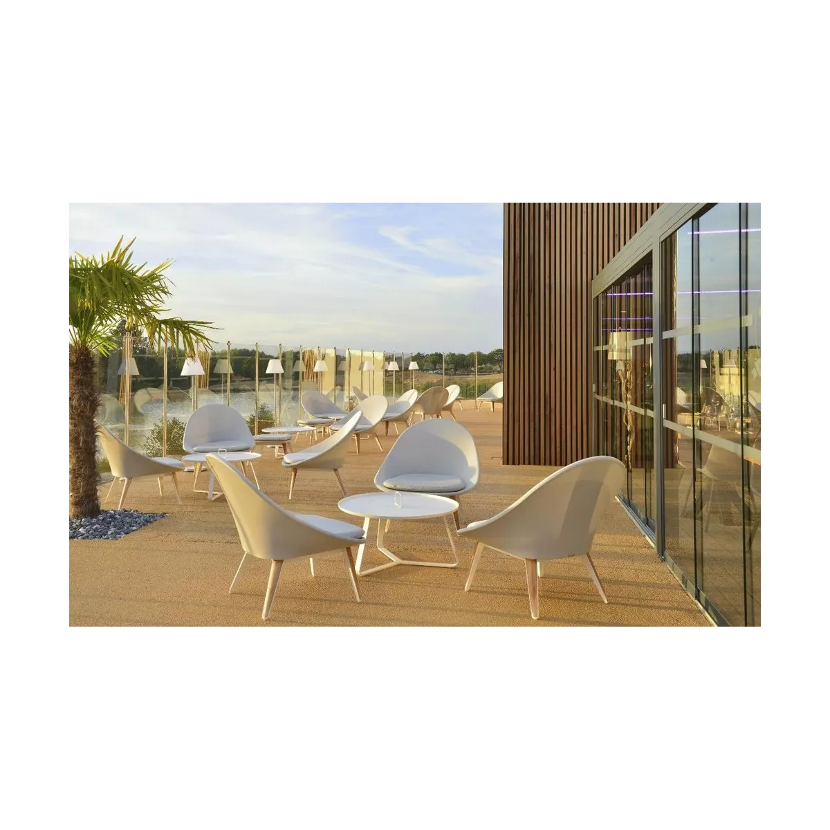 Table Basse Cannes 80cm Blanc