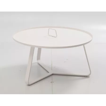 Table Basse Cannes 80cm Blanc