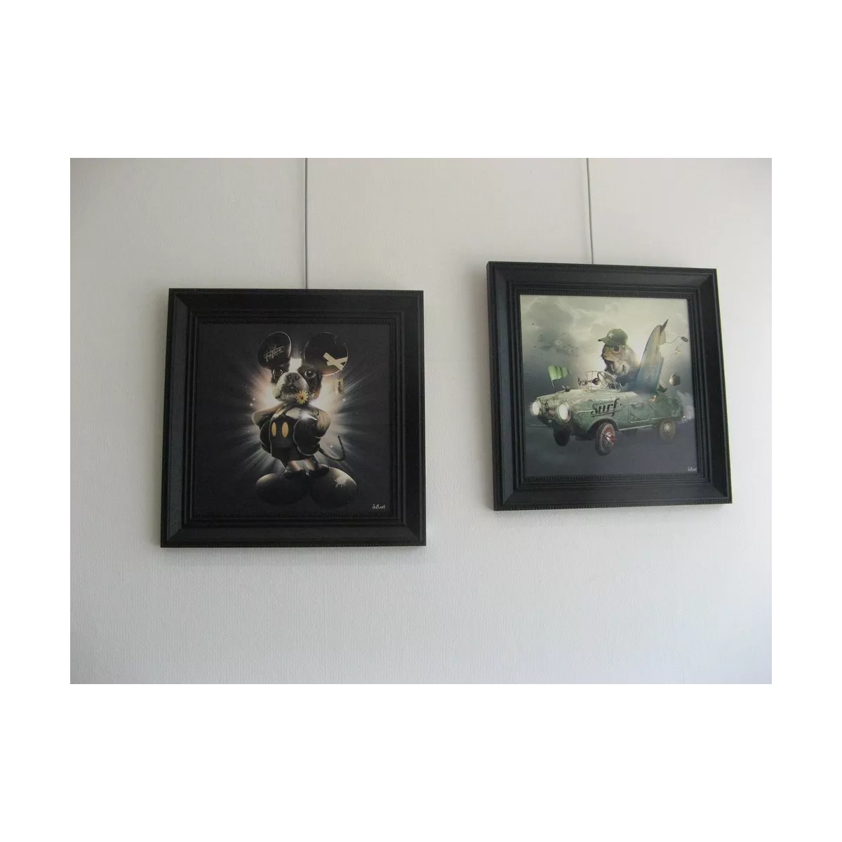 Tableau Binet Mickey Chien