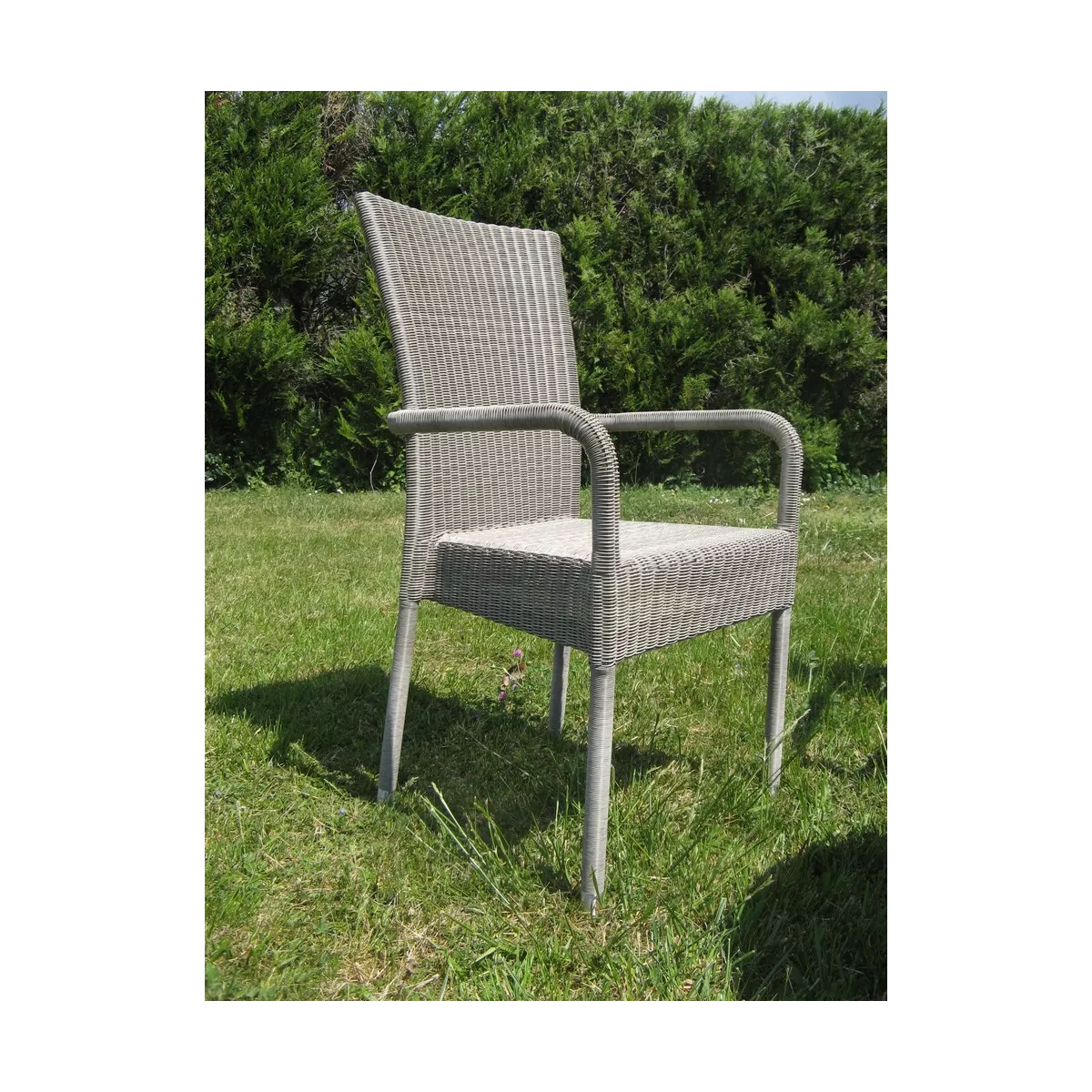 Fauteuil Repas isabelle Résine Gris