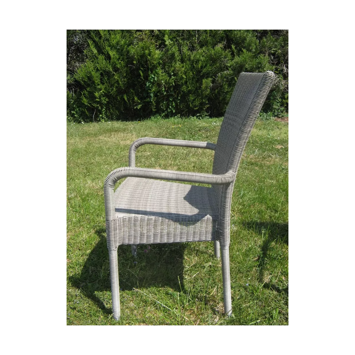 Fauteuil Repas isabelle Résine Gris