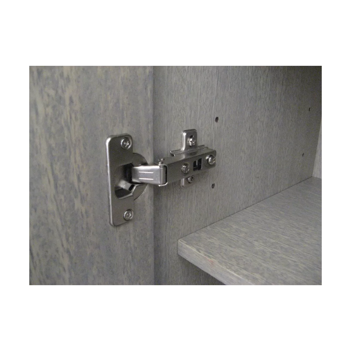 Meuble Delos 87x39 : 2 Portes et 2 Tiroirs Gris