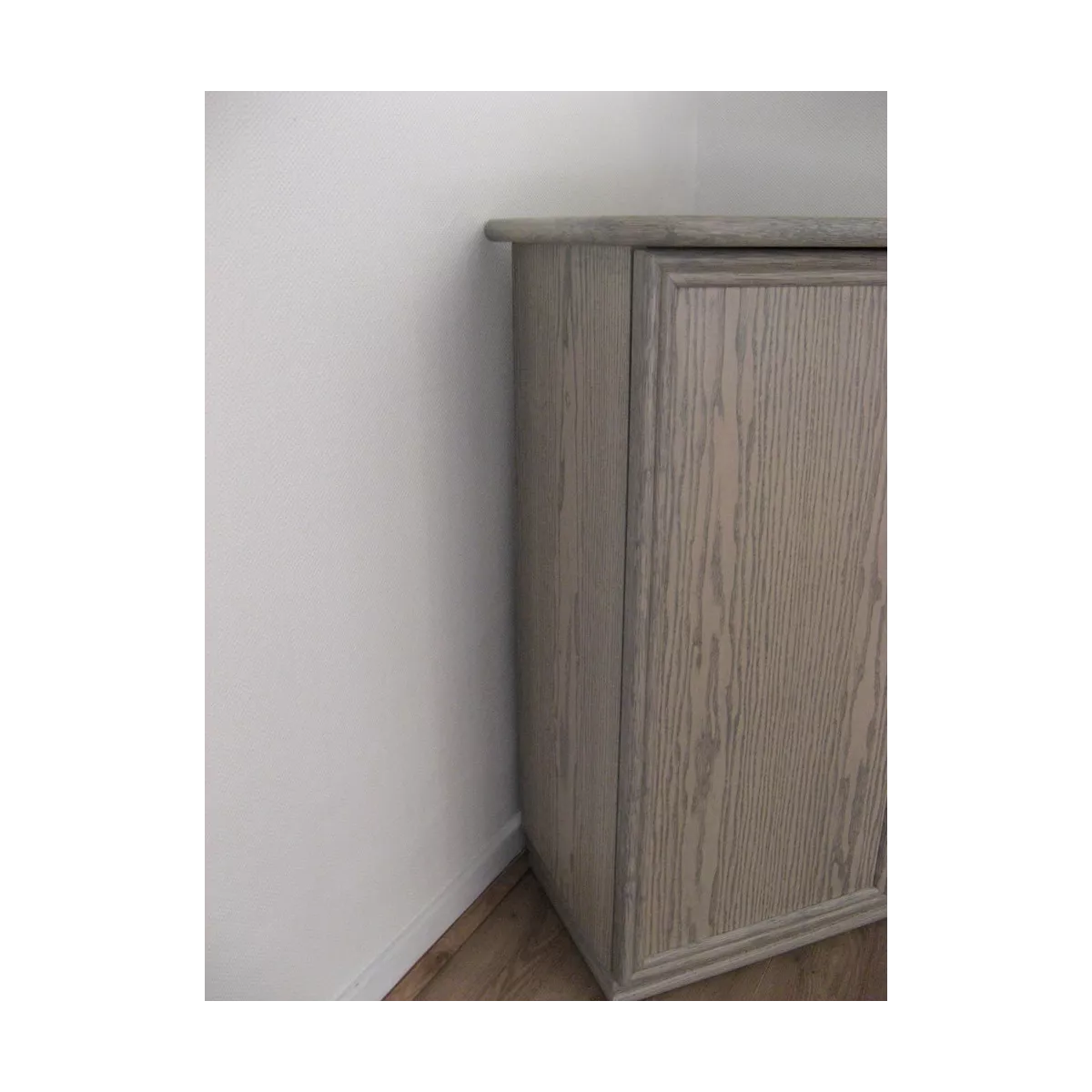 Meuble Delos 87x39 : 2 Portes et 2 Tiroirs Gris