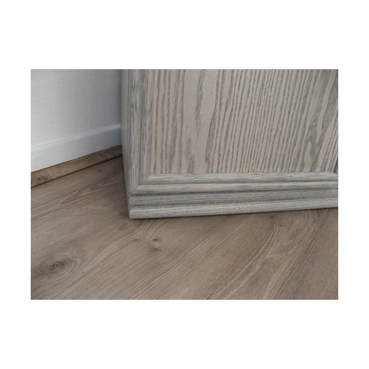 Meuble Delos 87x39 : 2 Portes et 2 Tiroirs Gris