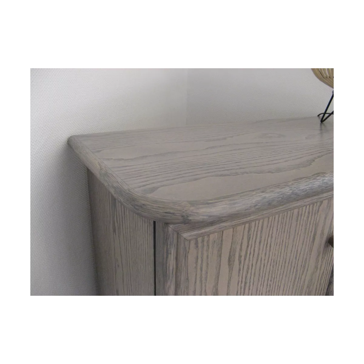 Meuble Delos 87x39 : 2 Portes et 2 Tiroirs Gris