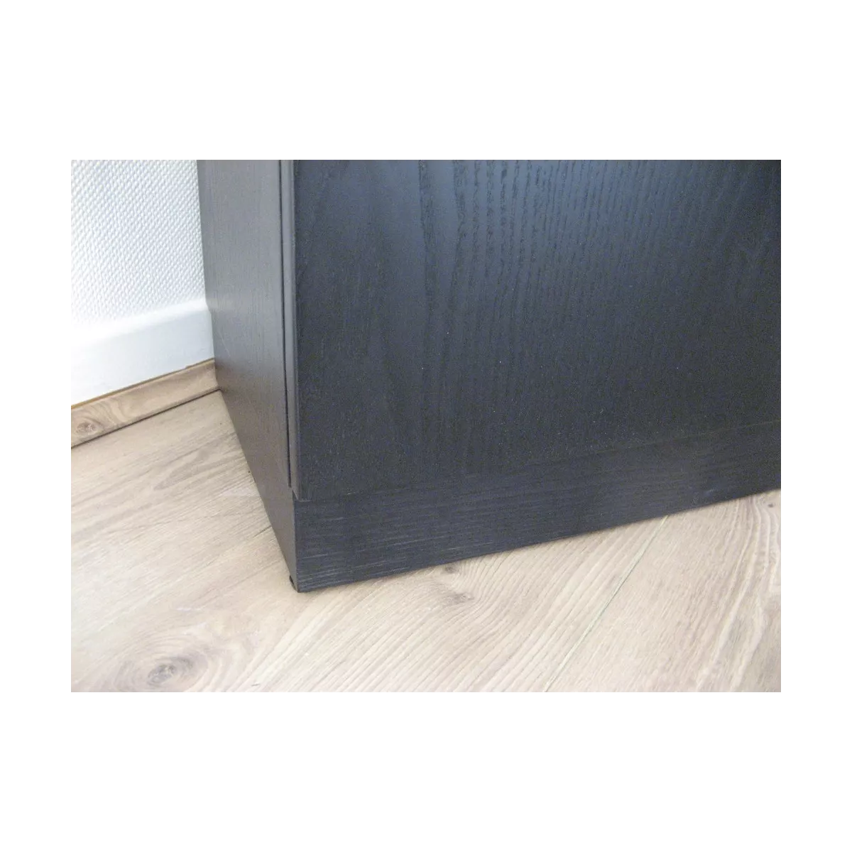 Meuble Naxos 84x37 : 2 Portes et 2 Tiroirs Noir