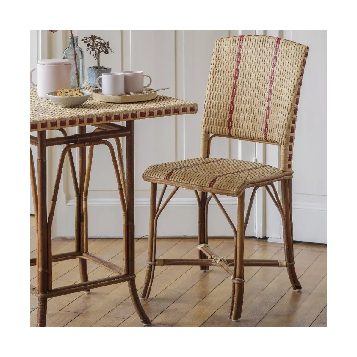 Table Bagatelle 70x70 Rotin Naturel