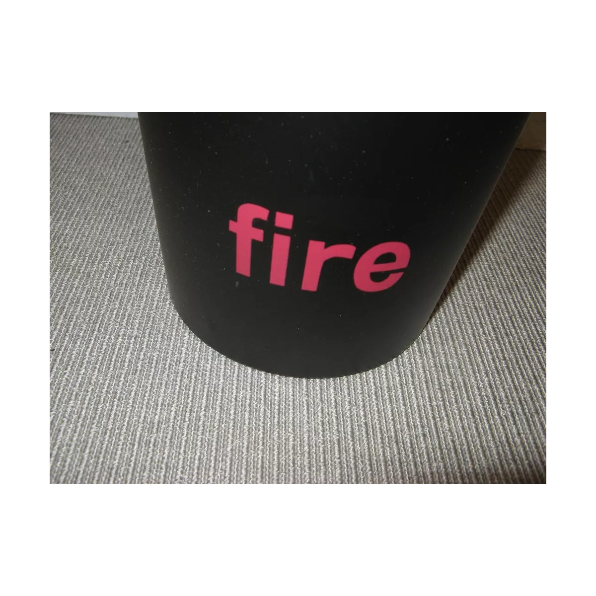 Seau avec accessoires de cheminée noir Fire