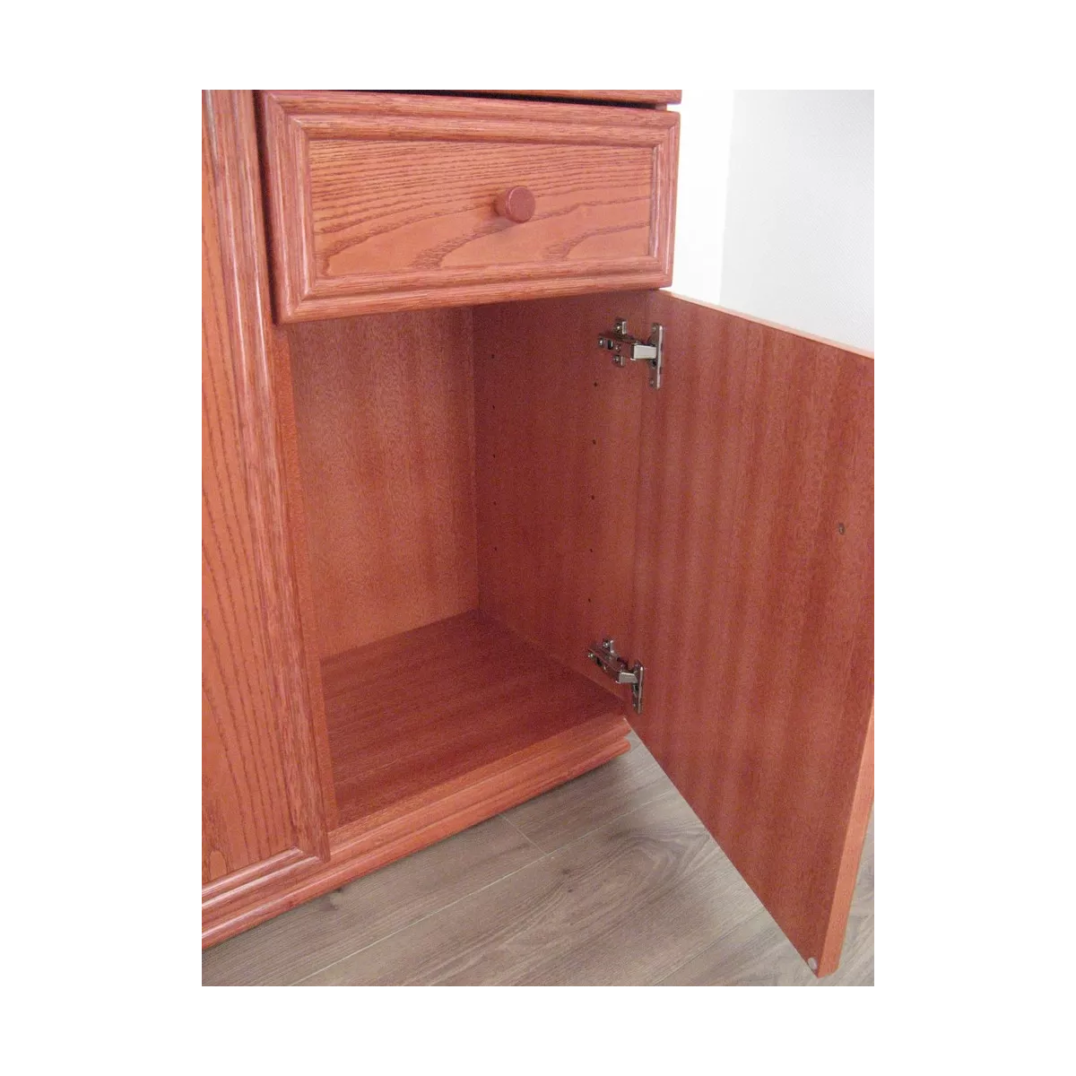 Meuble Delos 87x39 : 2 Portes et 2 Tiroirs Rojo