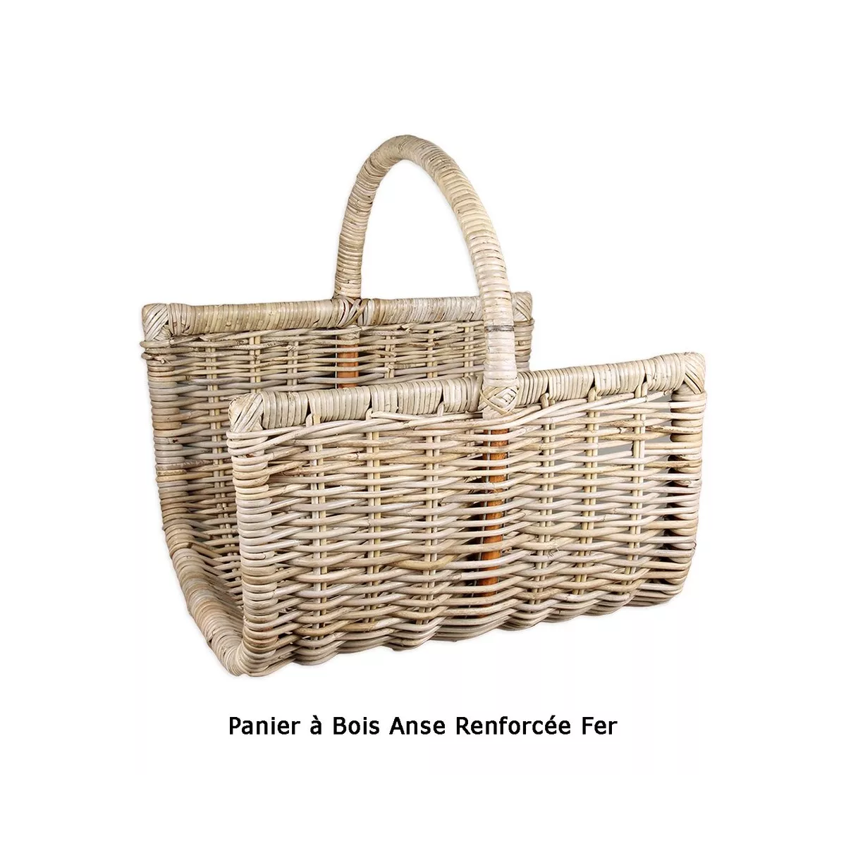 Panier à Bois Kubu Anse Renforcée Fer