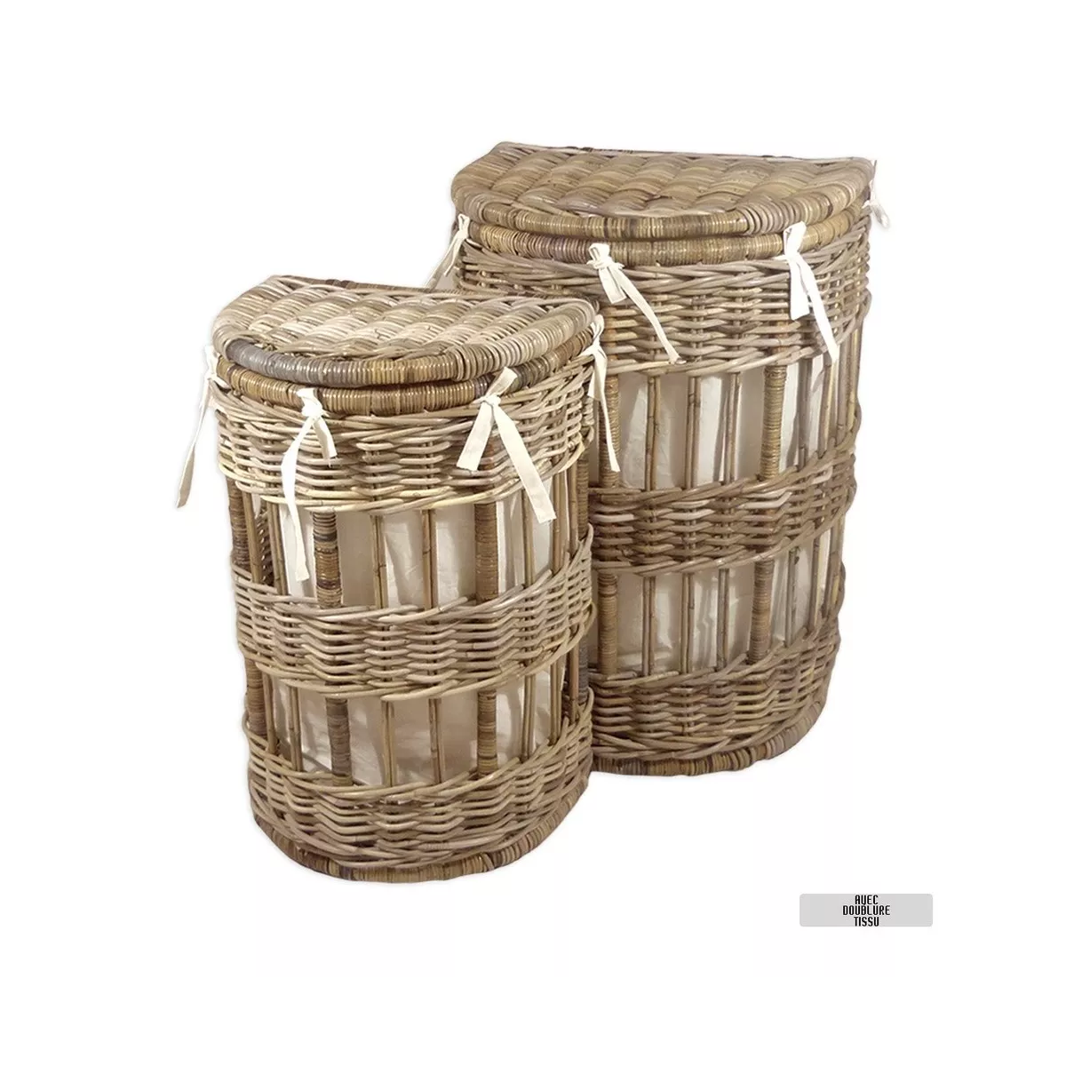 Panière à Linge Kubu 1/2 Lune 40x30