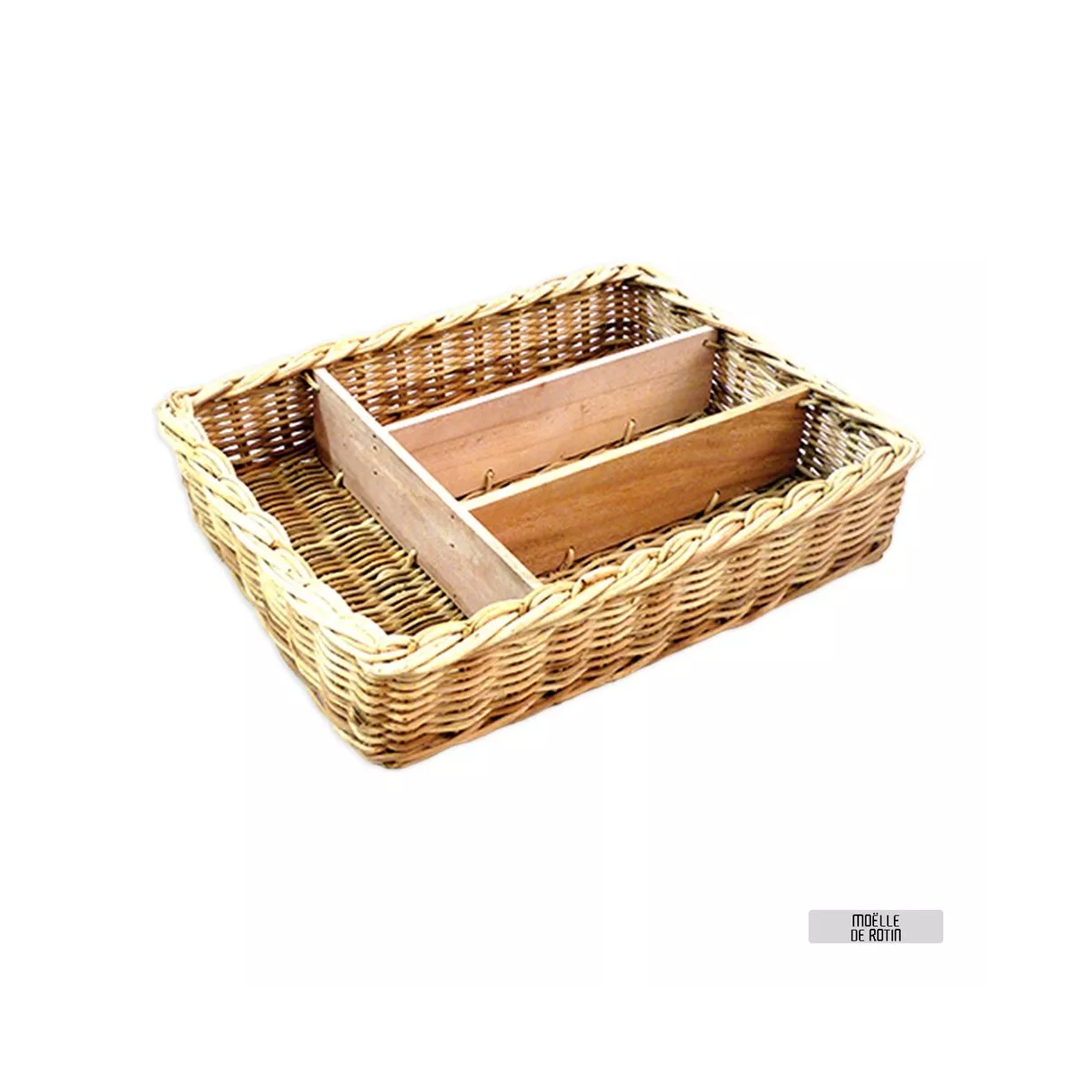 Range Couverts en Moelle de Rotin