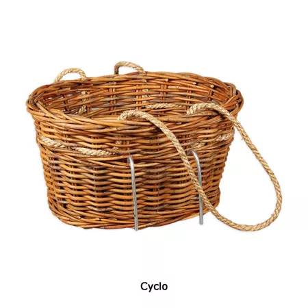 Panier en Rotin pour Velo