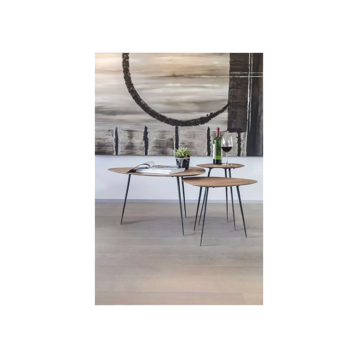Table Basse Efran Acacia 80x80