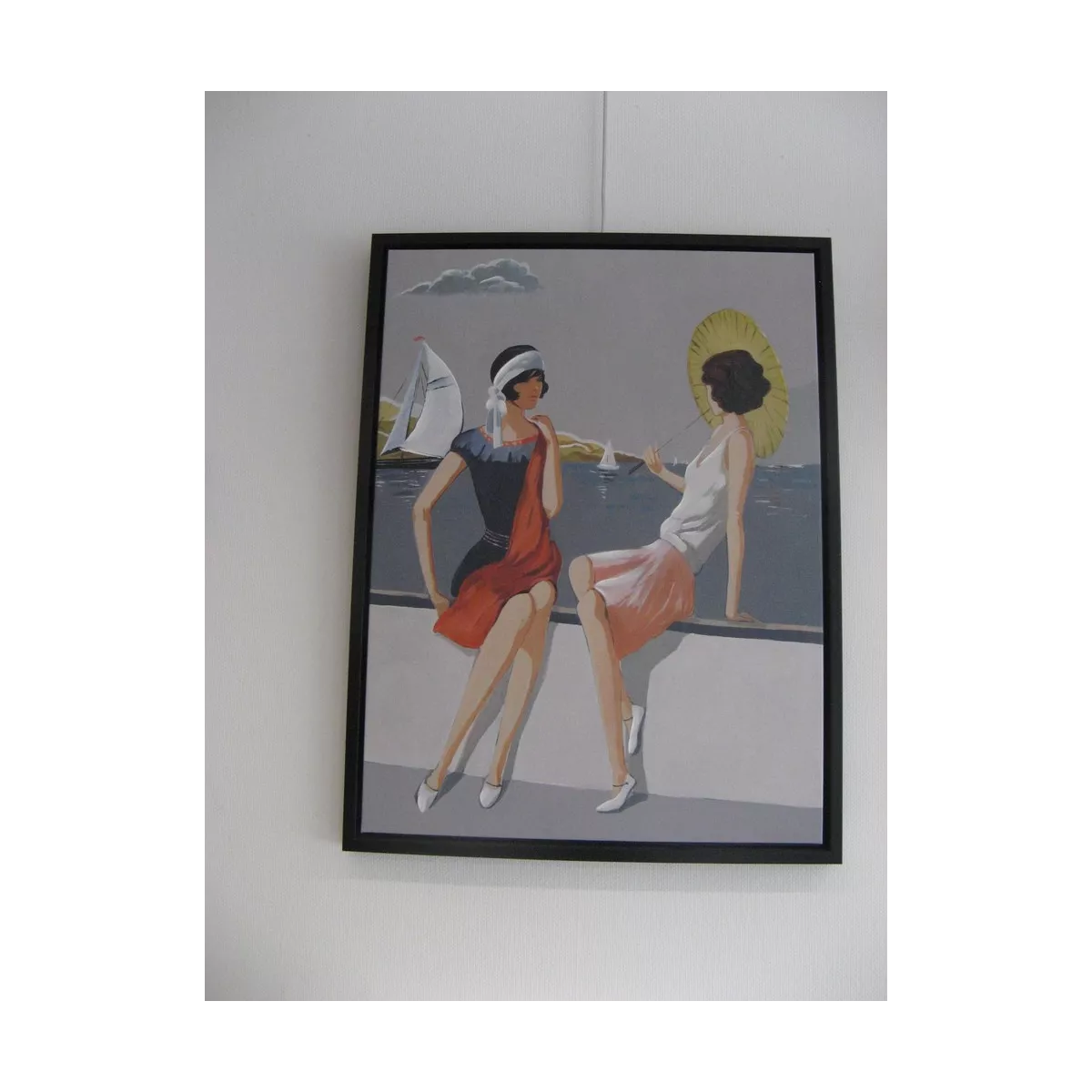 Tableau Femmes sur bord de mer