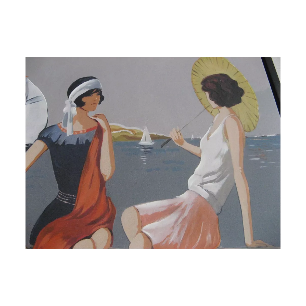 Tableau Femmes sur bord de mer