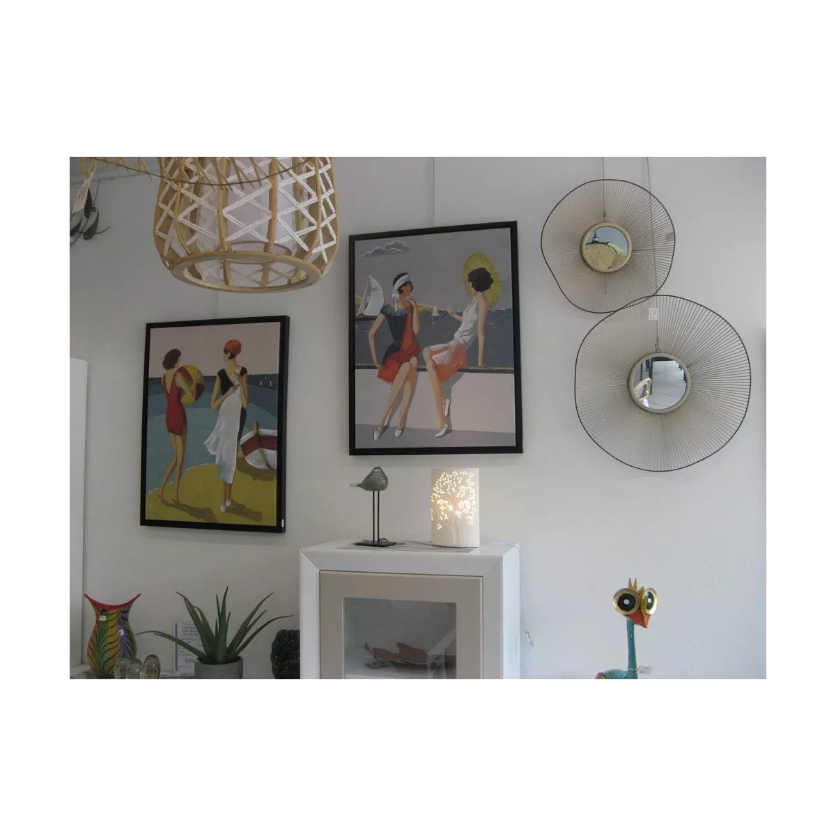 Tableau Femmes sur bord de mer