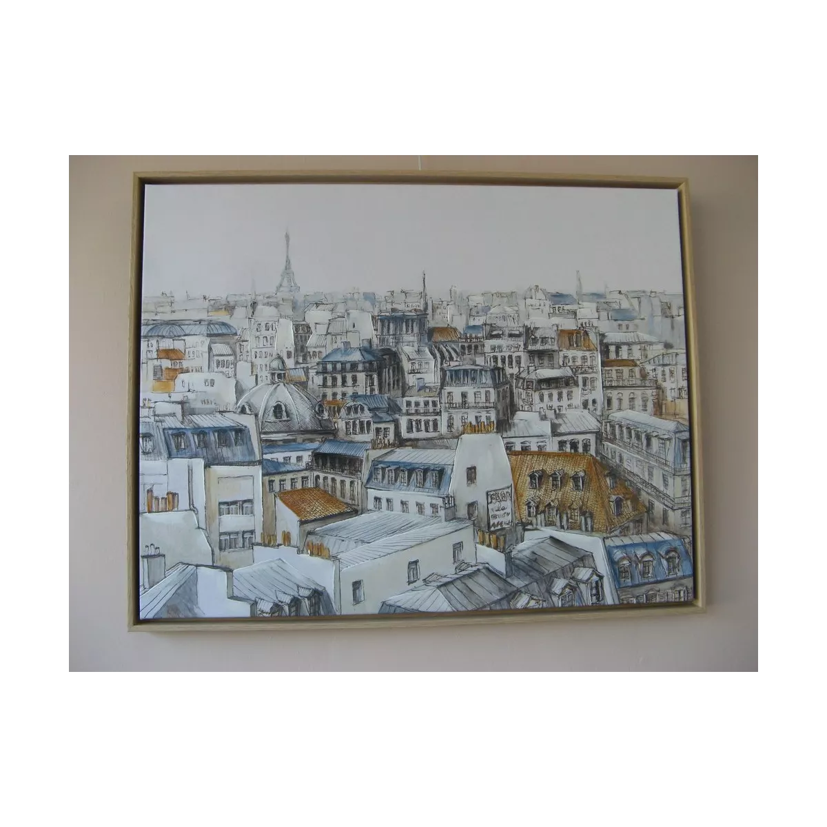 Tableau Toits de Paris II 90x70