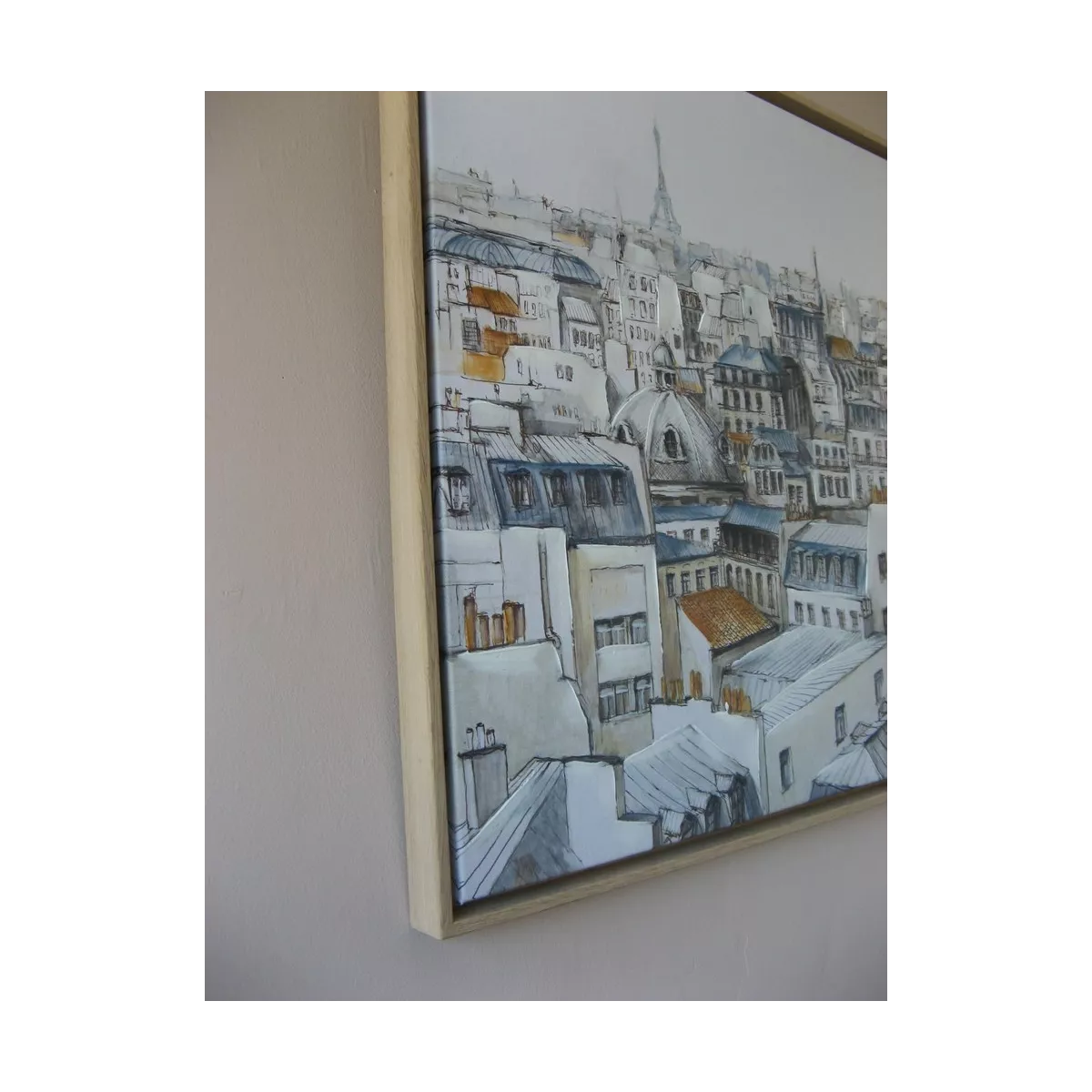 Tableau Toits de Paris II 90x70
