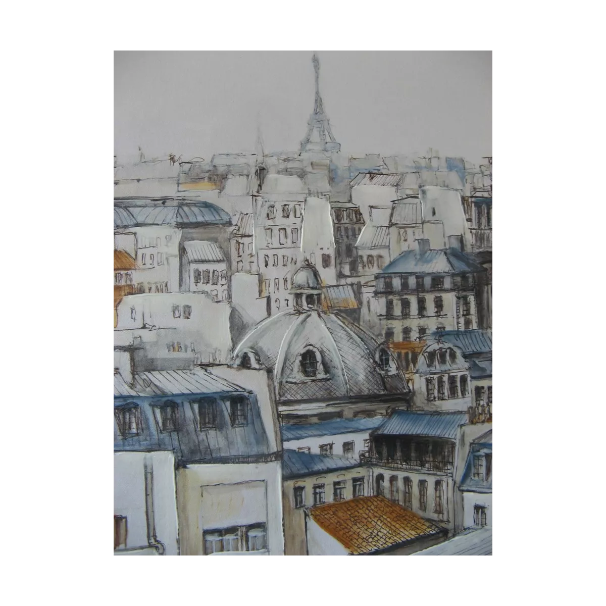 Tableau Toits de Paris II 90x70