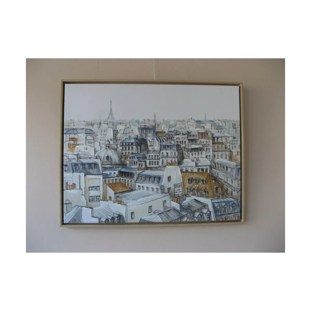 Tableau Toits de Paris II 90x70