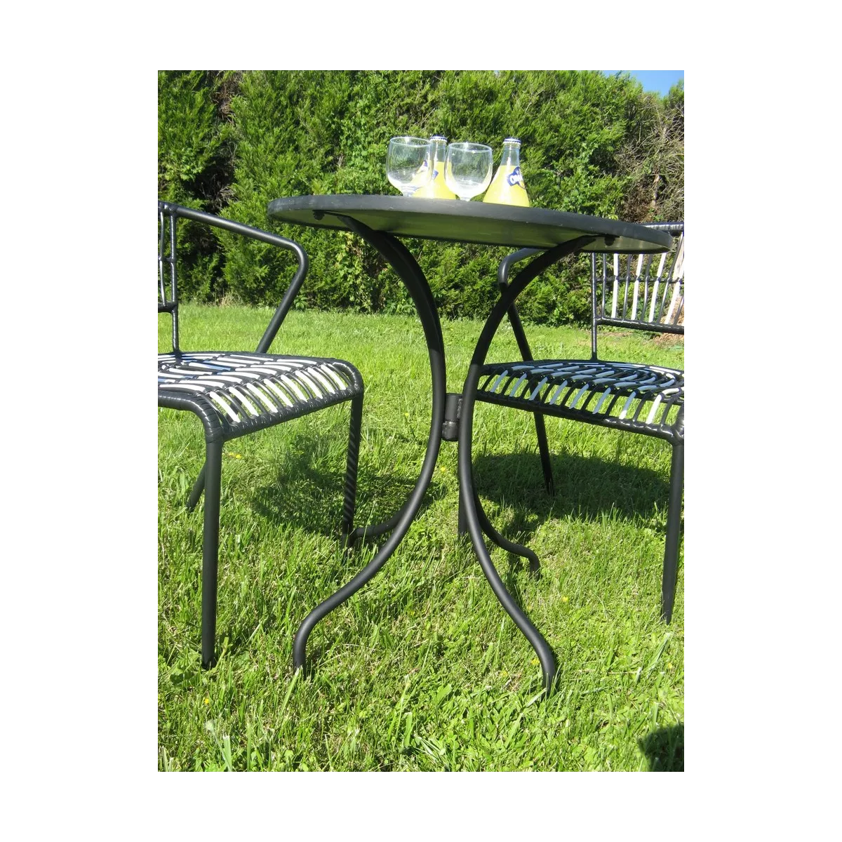 Fauteuil  Bistrot Blanc et noir