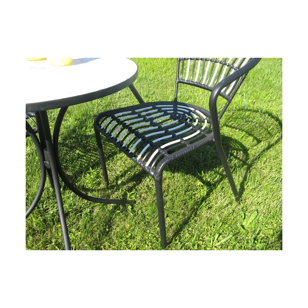 Fauteuil  Bistrot Blanc et noir