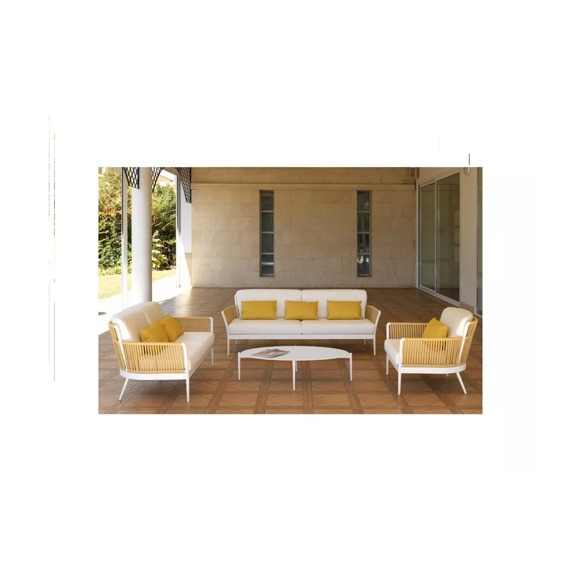 Salon Arenas : Canapé 3P + 2 Fauteuils